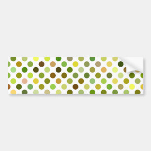 Pegatina Para Coche Puntos amarillo y verde