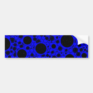 Pegatina Para Coche Puntos de burbuja espacial - Azul