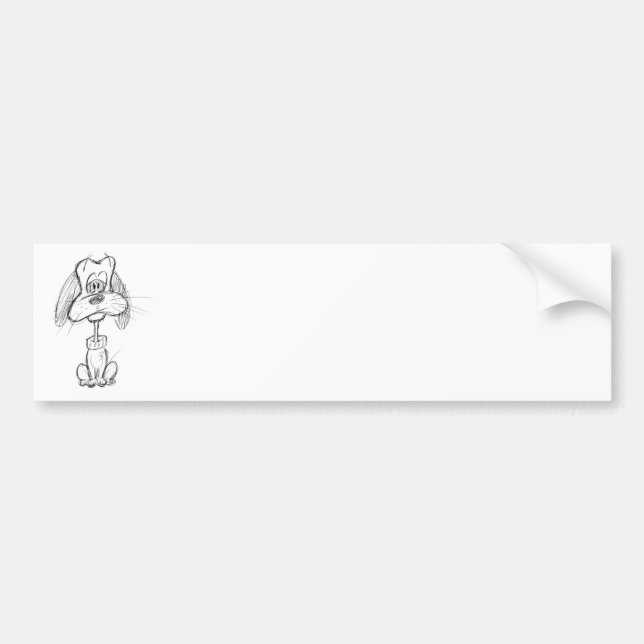 Pegatina Para Coche ¡Pup! (Frente)