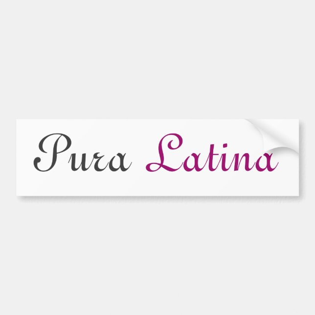 Pegatina Para Coche Pura Latina (Frente)