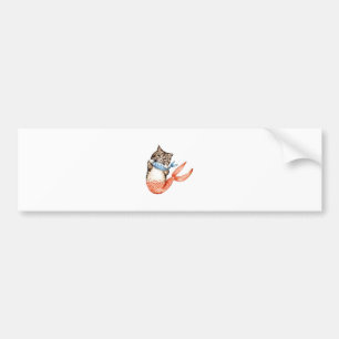 Pegatina Para Coche Purmaid Cat Mermaid