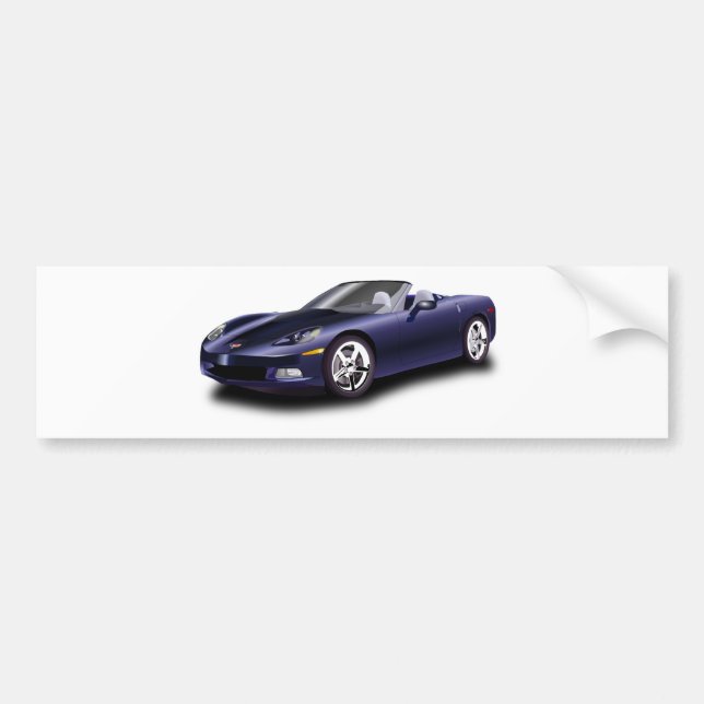 Pegatina Para Coche Púrpura coche deportivo (Frente)