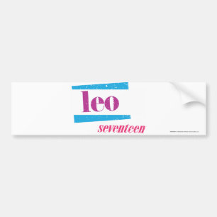 Pegatina Para Coche Púrpura de Leo