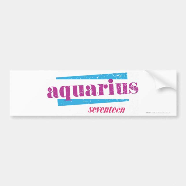 Pegatina Para Coche Púrpura del acuario (Frente)