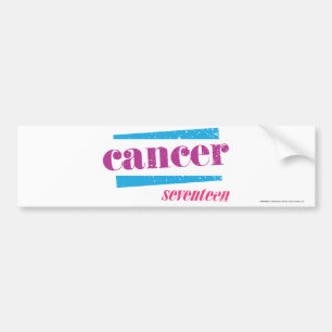 Pegatina Para Coche Púrpura del cáncer