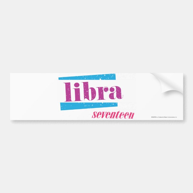 Pegatina Para Coche Púrpura del libra (Frente)
