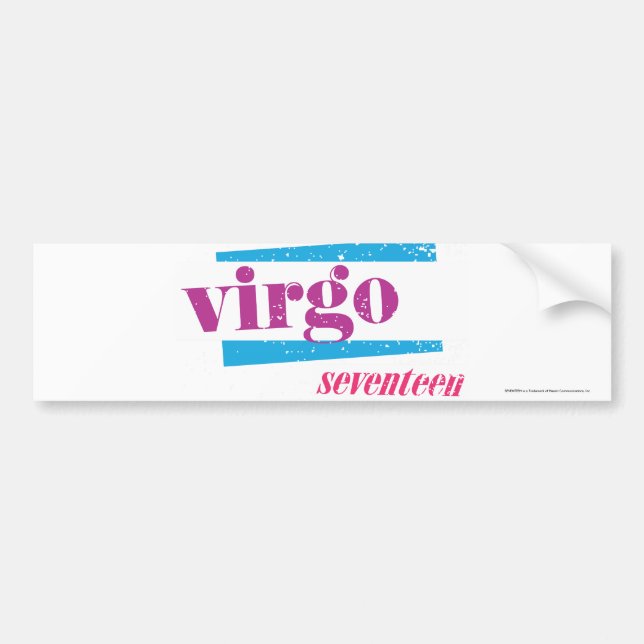 Pegatina Para Coche Púrpura del virgo (Frente)