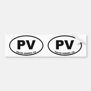 Pegatina Para Coche PV Palos Verdes