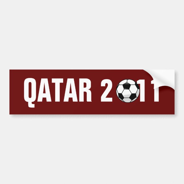 PEGATINA PARA COCHE QATAR 2011 (Frente)