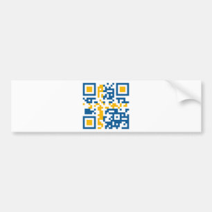 Pegatina Para Coche QR-Código-Sverige