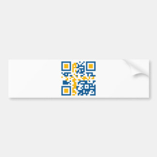 Pegatina Para Coche QR-Código-Sverige