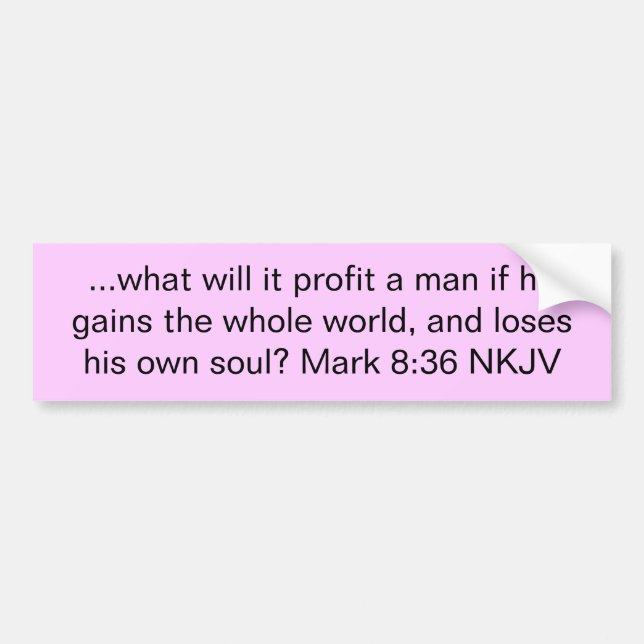 Pegatina Para Coche … qué él beneficiará a un hombre si él gana el wh… (Frente)