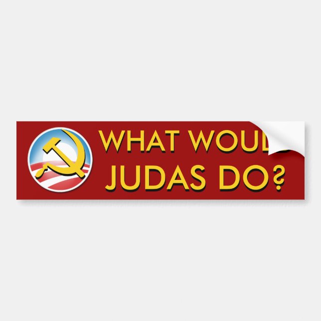 Pegatina Para Coche ¿Qué Judas haría? (Frente)