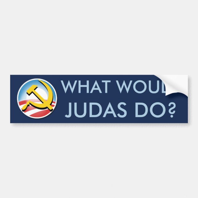 Pegatina Para Coche ¿Qué Judas haría? (Frente)