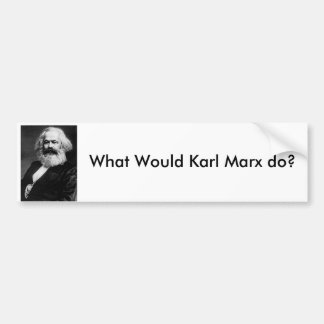 Pegatina Para Coche ¿Qué Karl Marx haría?