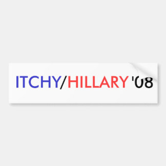 Pegatina Para Coche , QUE PICA/, HILLARY, '08 - modificado para