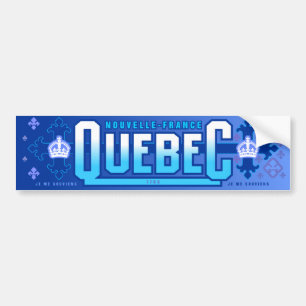 Pegatina Para Coche Québec. Nouvelle-Francia