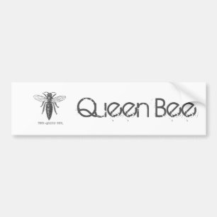 Pegatina Para Coche Queen Bee Illustration Bug Insect