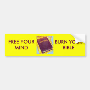 Pegatina Para Coche Queme su biblia