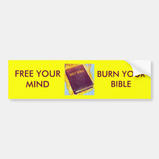 Pegatina Para Coche Queme su biblia
