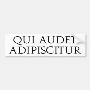 Pegatina Para Coche Qui Audet Adipiscitur