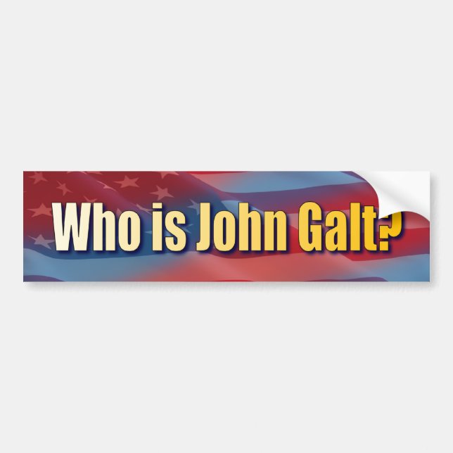 Pegatina Para Coche ¿Quién es Juan Galt? (Frente)