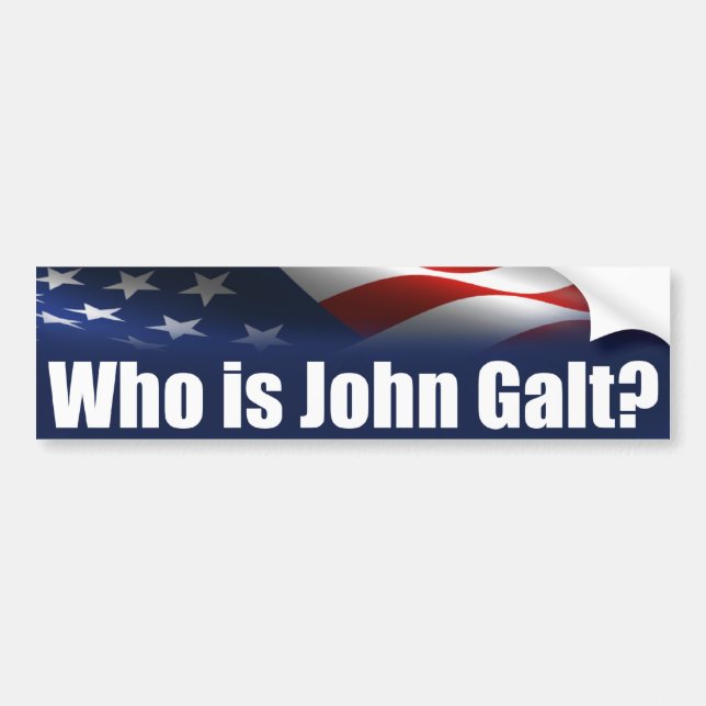 Pegatina Para Coche ¿Quién es Juan Galt? (Frente)
