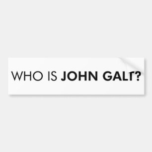 Pegatina Para Coche ¿Quién es Juan Galt? La pregunta