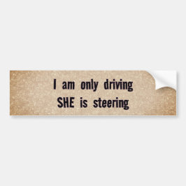 Pegatina Para Coche Quién está realmente a cargo