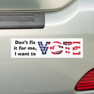 Pegatina Para Coche Quiero votar