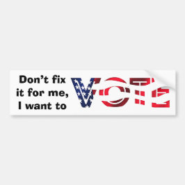 Pegatina Para Coche Quiero votar