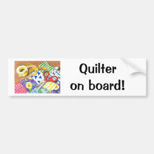 Pegatina Para Coche ¡Quilter a bordo!
