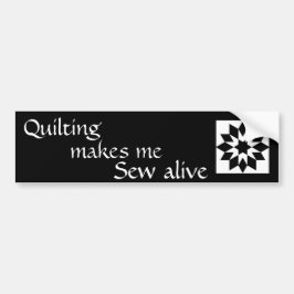 Pegatina Para Coche Quilting me hace ver con vida