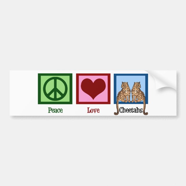 Pegatina Para Coche Quitas de amor por la paz (Frente)