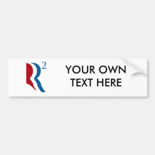 Pegatina Para Coche R AL CUADRADO - ROMNEY RYAN 2012.png