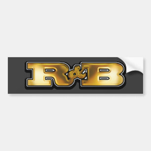 Pegatina Para Coche R&B de oro