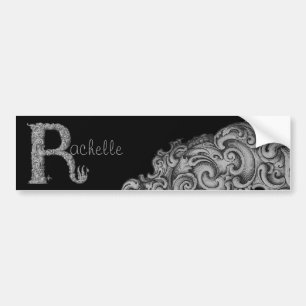Pegatina Para Coche R - El alfabeto falck (Silvery)