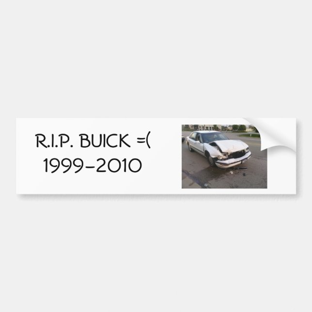 PEGATINA PARA COCHE R.I.P. BUICK (Frente)