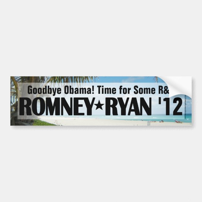 Pegatina Para Coche R&R Romney/Ryan Bumper Sticker (Frente)
