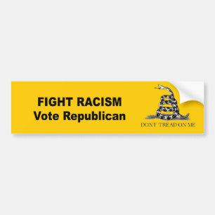 Pegatina Para Coche Racismo de la lucha - republicano del voto