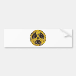 Pegatina Para Coche Radiactivo aherrumbrado