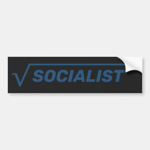 Pegatina Para Coche "Radical Socialist" Bumper Sticker