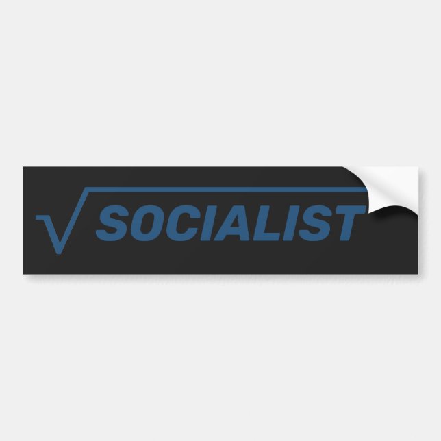 Pegatina Para Coche "Radical Socialist" Bumper Sticker (Frente)
