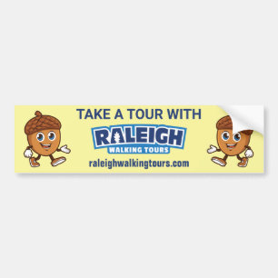 Pegatina Para Coche Raleigh Walking Tours Cute Acorn
