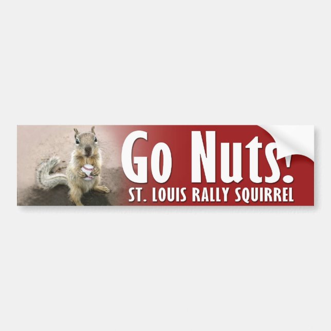 Pegatina Para Coche Rally Squirrel - Reúnete conmigo en St Louis (Frente)