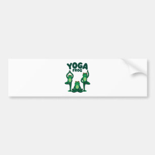 Pegatina Para Coche Ranas de yoga