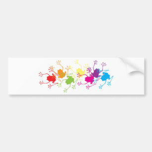 Pegatina Para Coche Ranas del arco iris