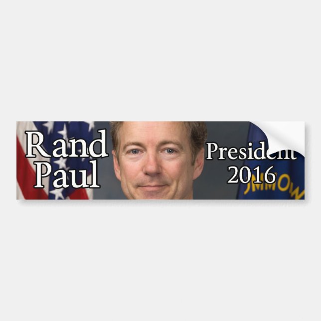 Pegatina Para Coche Rand Paul 2016 (Frente)