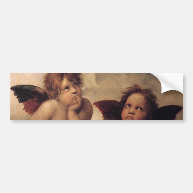 Pegatina Para Coche Raphael, Sistine Cherub (Frente)