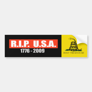 Pegatina Para Coche RASGÓN los E.E.U.U. - camiseta 1776 A 2009